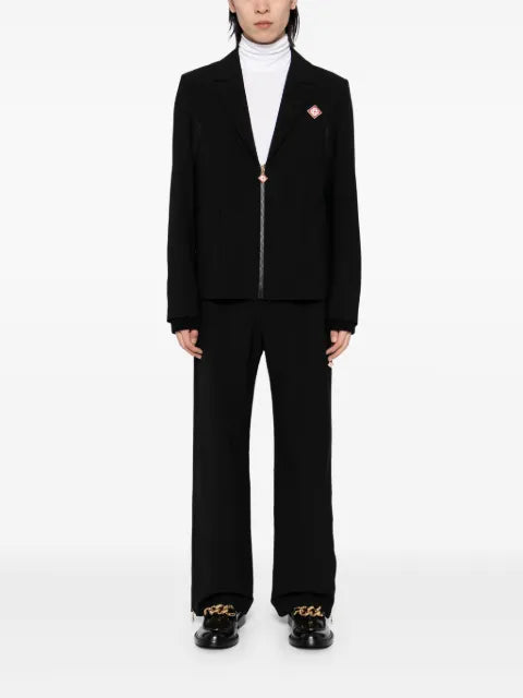 Casablanca zip-up mesh-panel jacket
