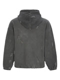 THUG CLUB Rock distressed-details hoodie