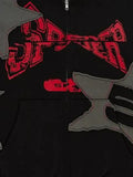 SP5DER Big Star zip-up hoodie.