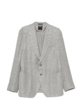 Zegna single-breasted linen blazer