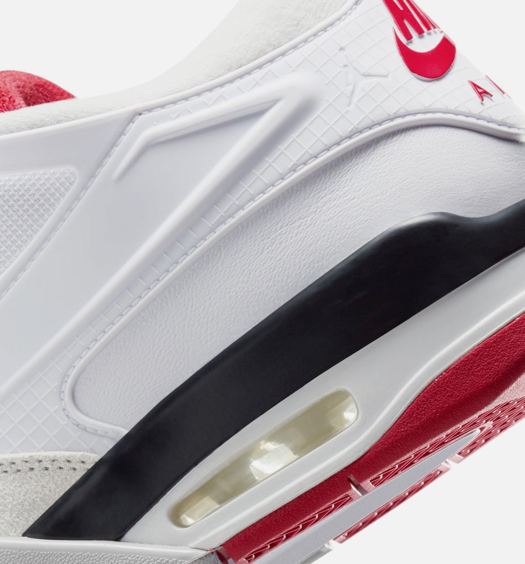 Air Jordan 4 RM Men's Lifestyle Shoes - White/Black/Neutral Grey/Varsity Red