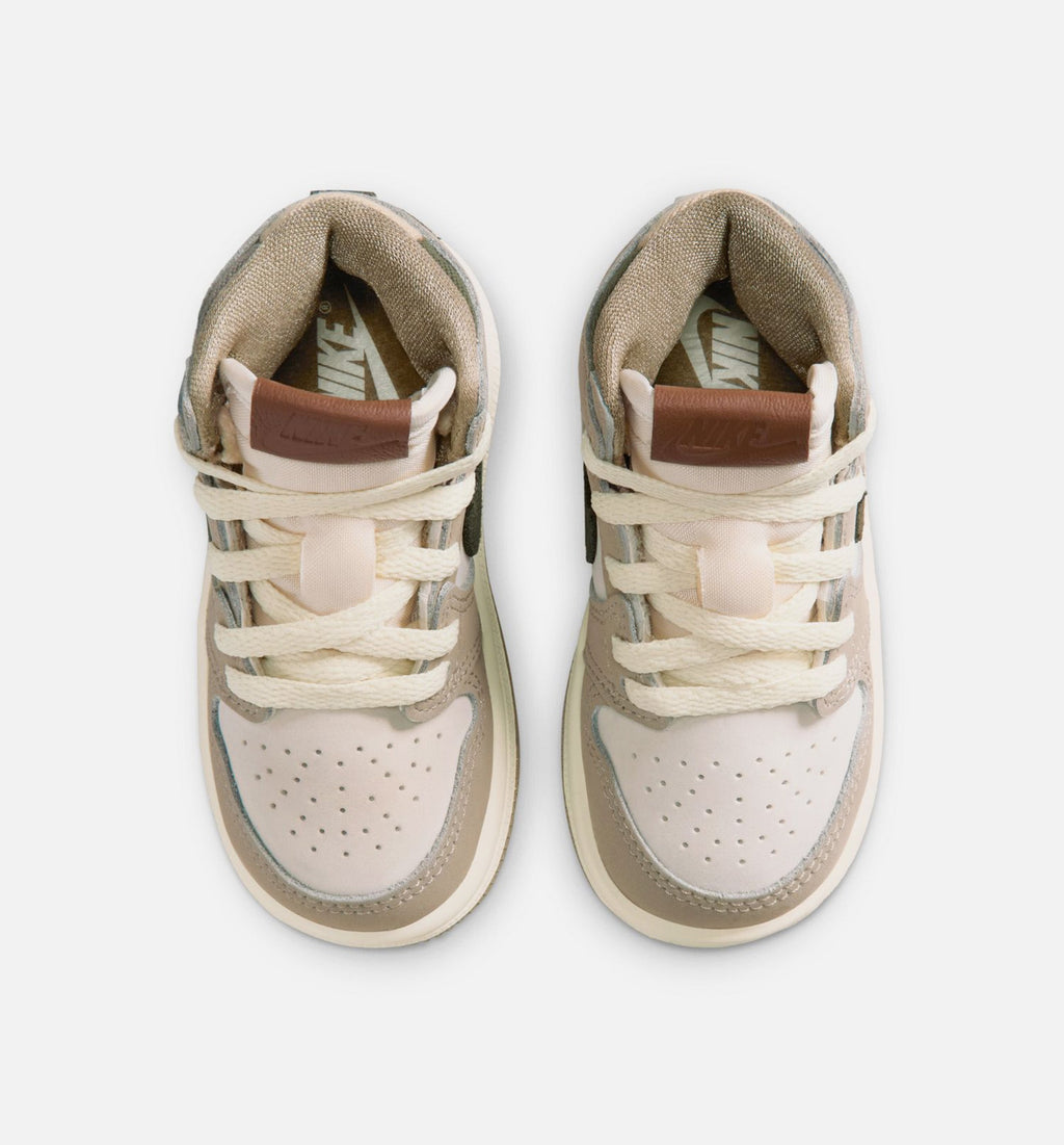 Air Jordan 1 Retro High OG Khaki Infant Sneakers - Khaki/Sail/Coconut Milk/Cargo Khaki