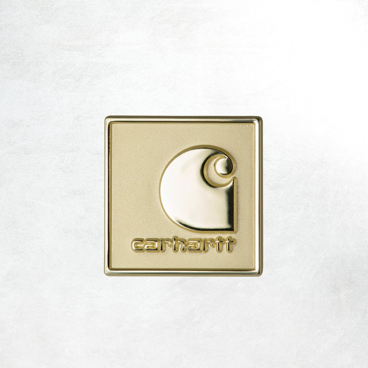 Carhartt WIP Square Label Pin: Gold