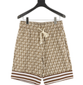 Dior Oblique Monogram Mesh Shorts – Beige/Brown