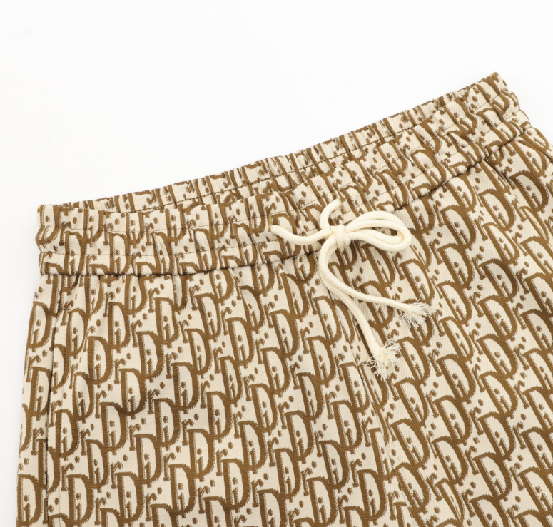 Dior Oblique Monogram Mesh Shorts – Beige/Brown