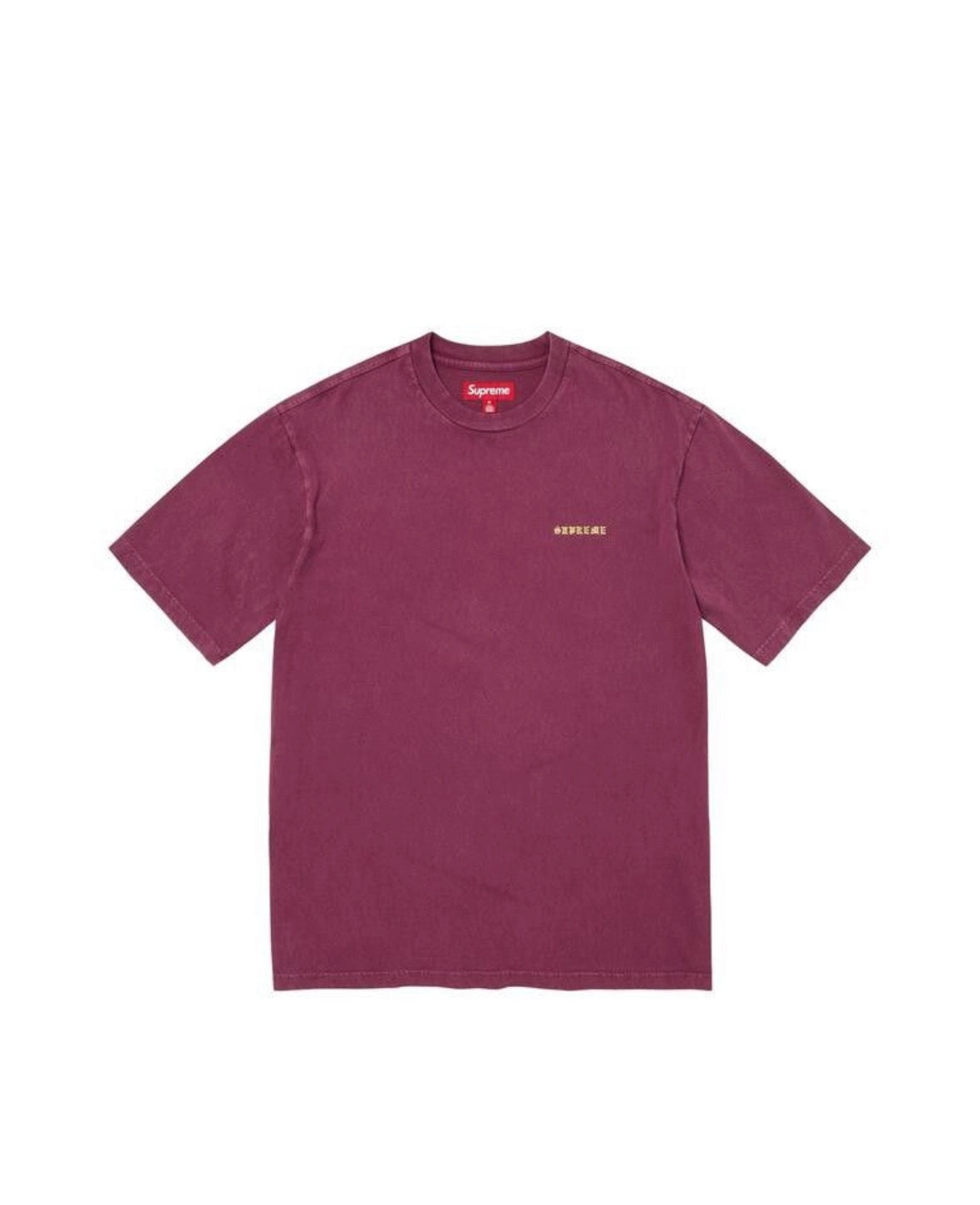 Supreme Washed Short Sleeve Top Plum