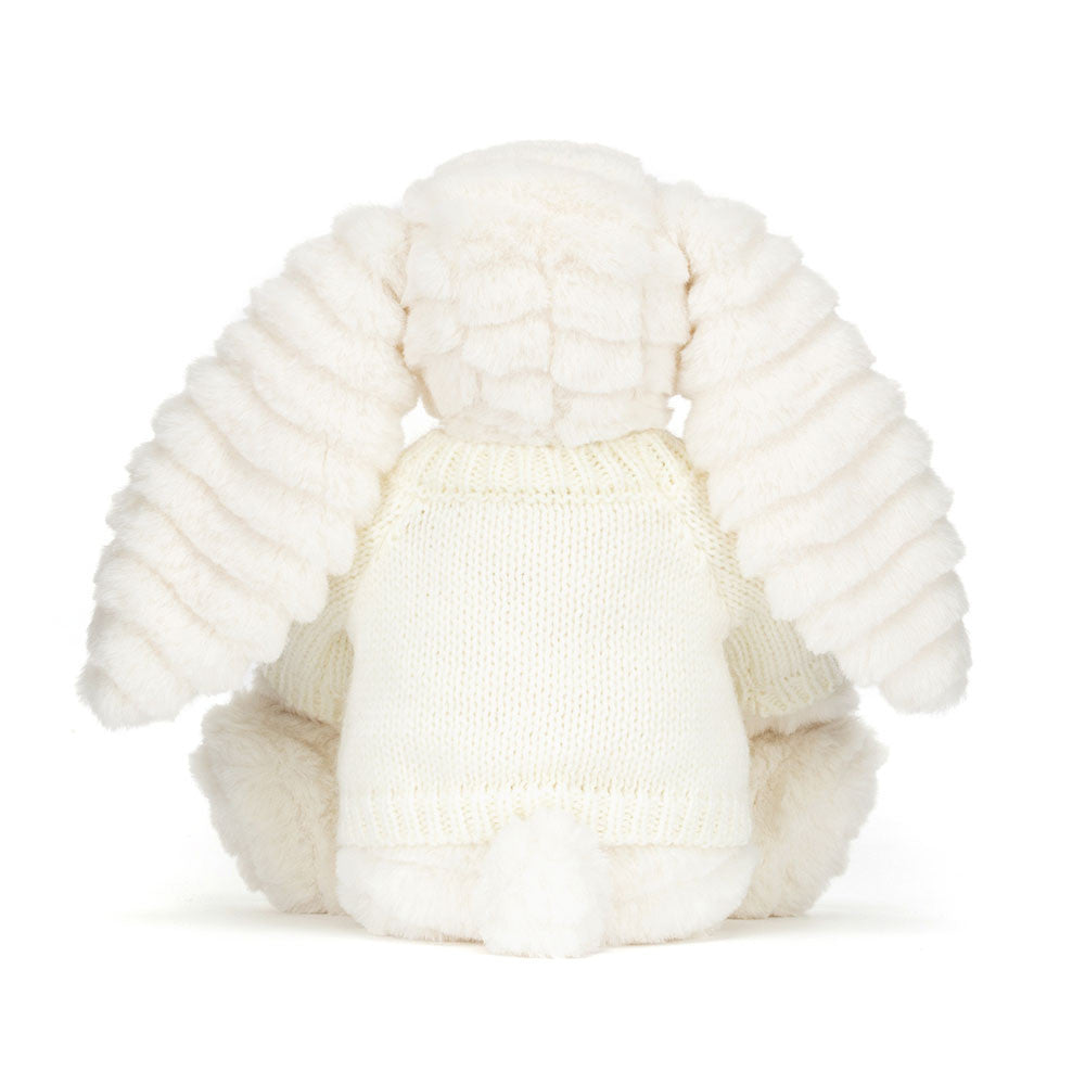 Bashful Luxe Bunny Nimbus with Personalized Cream Jumper