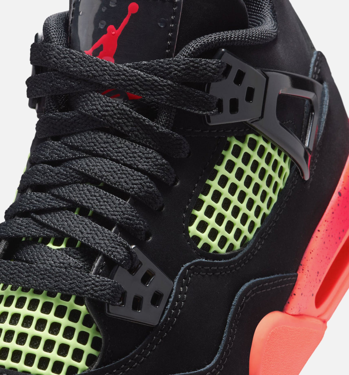 Air Jordan 4 Retro "Black Infrared 23" Big Kids' Shoe – Black/Infrared 23/Bright Mango