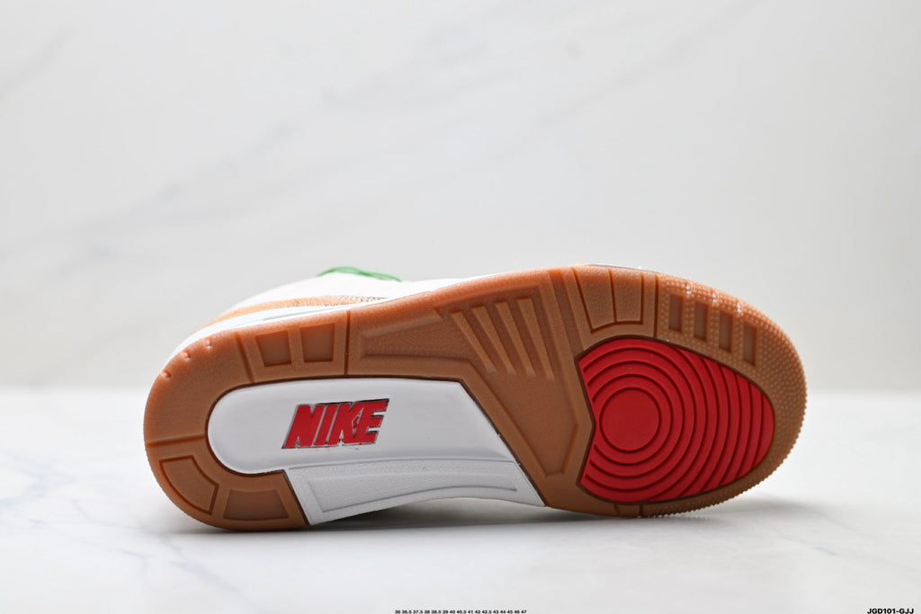 Air Jordan 3 Retro White Tan Gum Sneakers