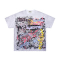MAJESTIK Distressed Rhinestone Graphic T-Shirt