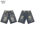 VALE SPORTS DIVISION Rhinestone Starburst Denim Shorts