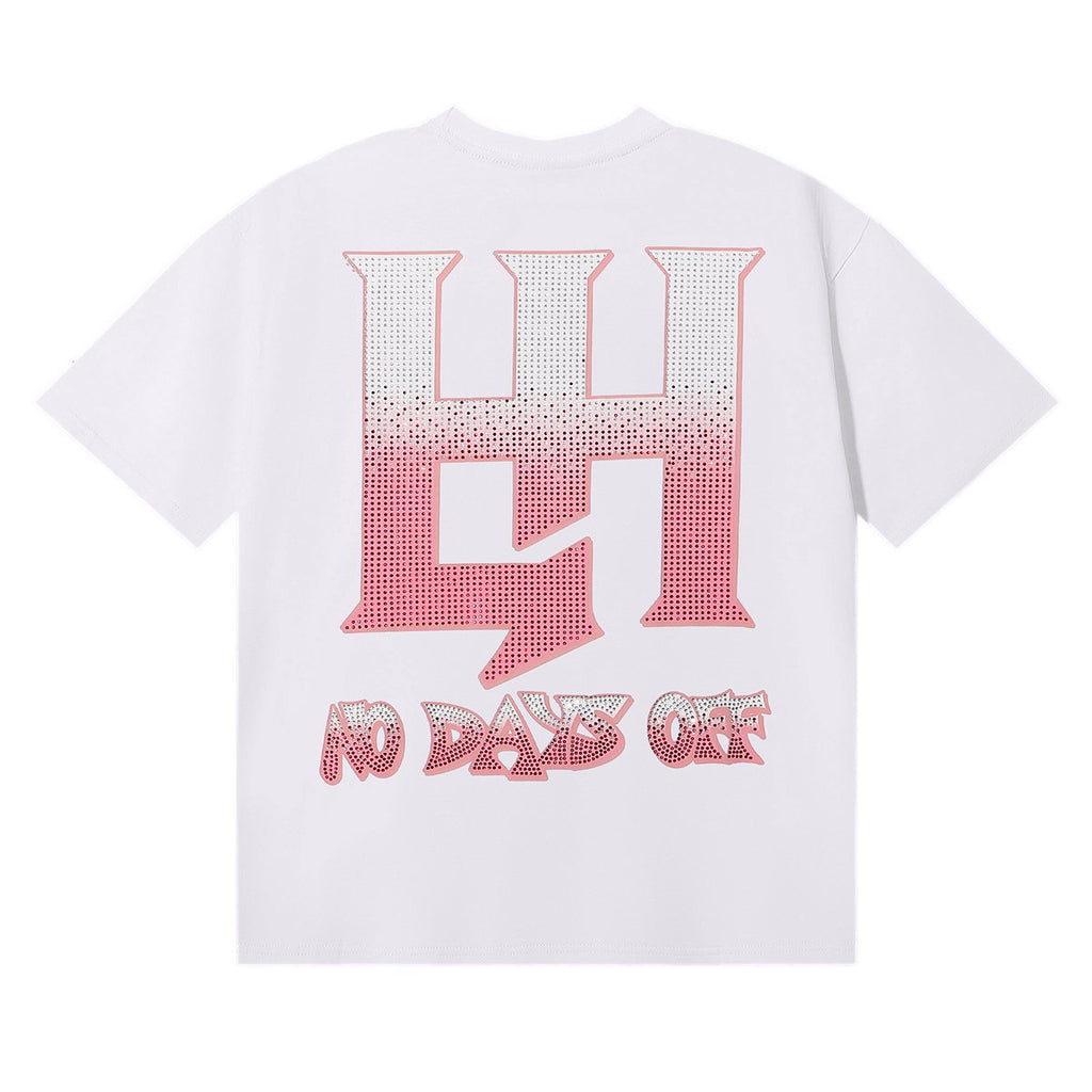 Life Hustlere Crying Woman Rhinestone Graphic T-Shirt