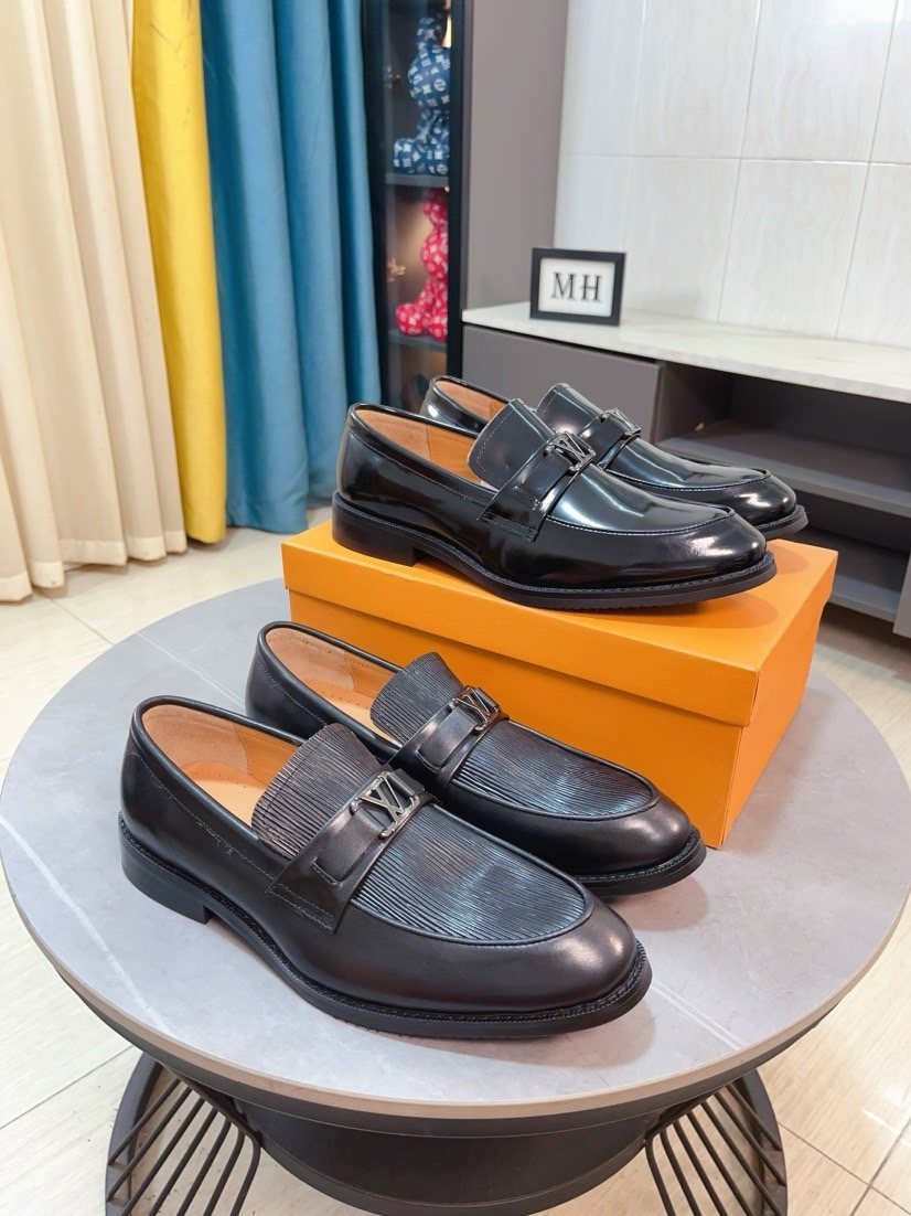 Louis Vuitton Black Buckle Loafers - Low Stacked Heel